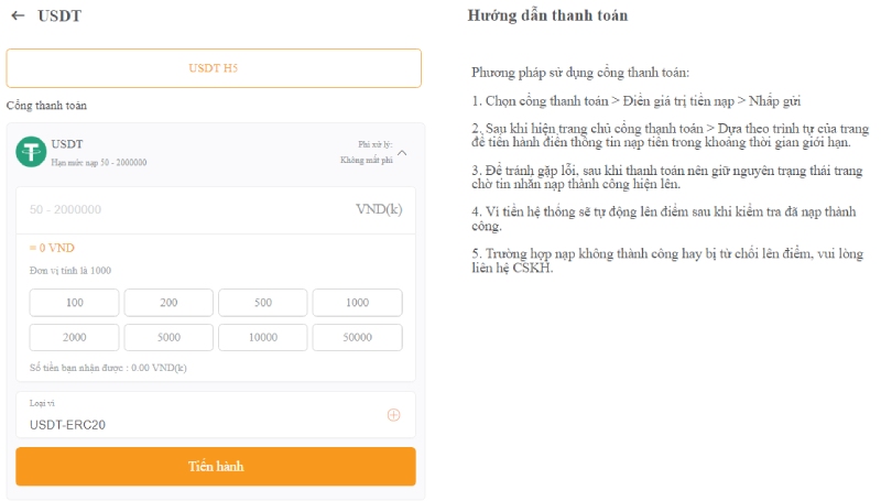 Hướng dẫn nạp tiền xn88 bằng ngân hàng